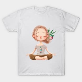 lovely yoga girl T-Shirt